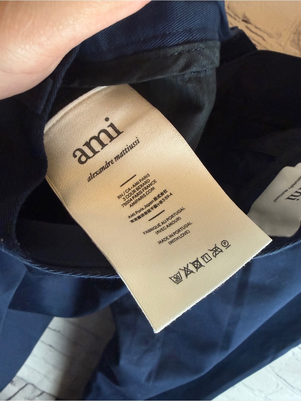 Ami Paris Alexandre Mattiussi Straight-leg Trousers In Blue Large - Picture 10 of 14